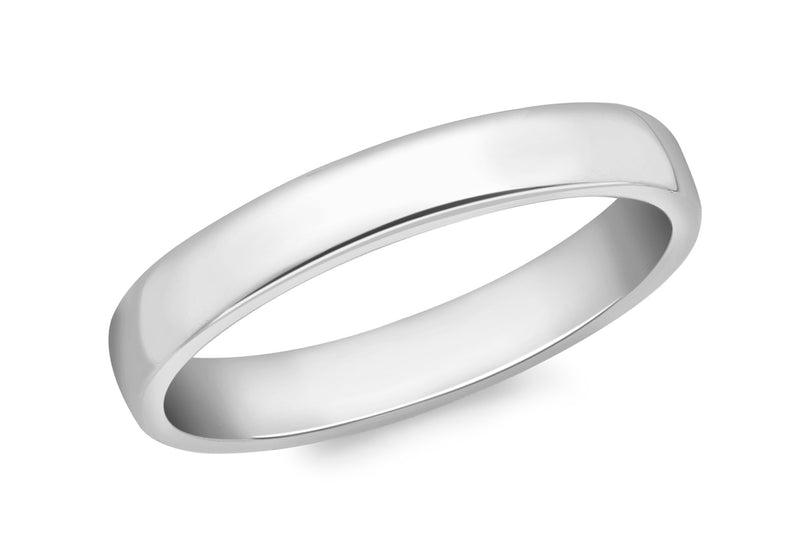 18ct White Gold 3mm Court Ring