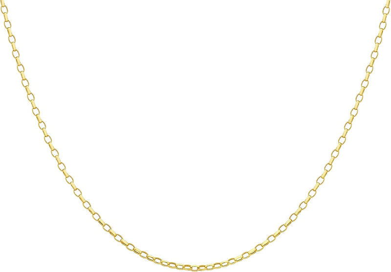 9ct Yellow Gold 100 Oval Belcher Chain