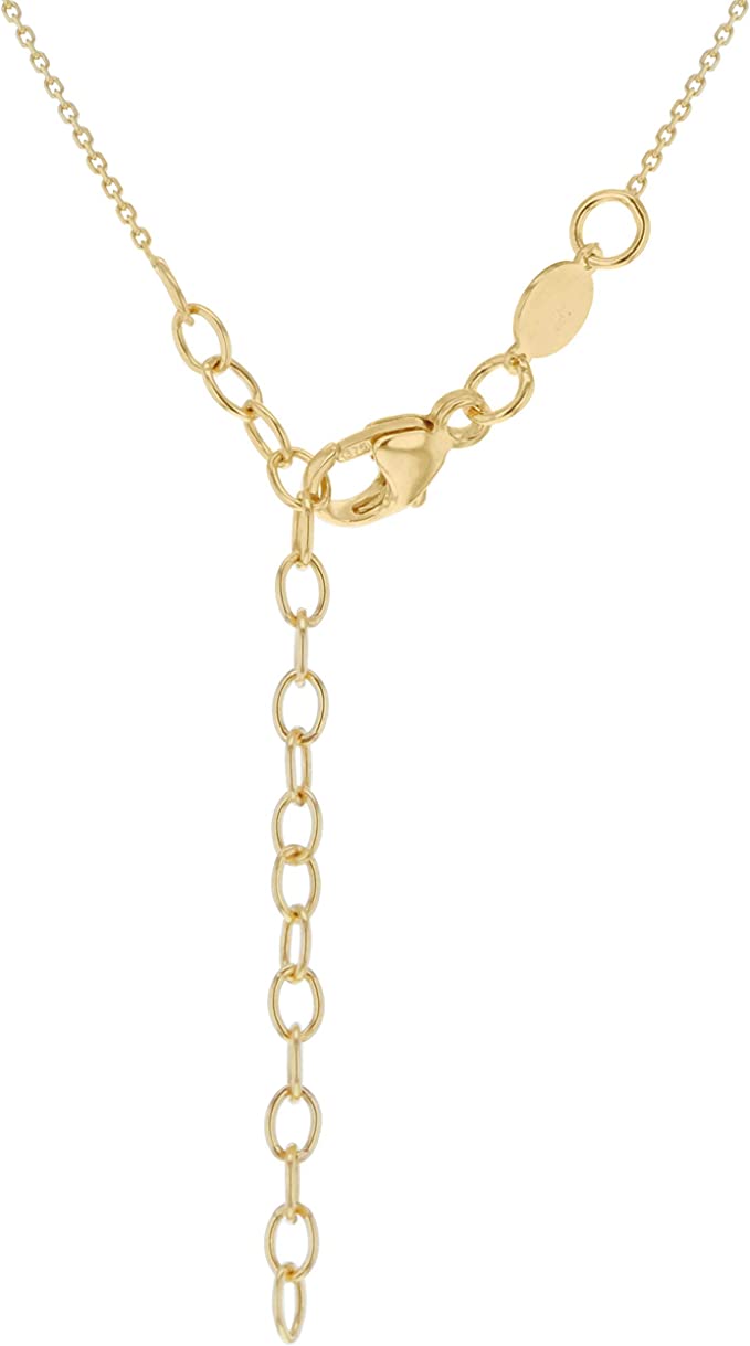 9ct Yellow Gold Origami Clover Pendant Necklace