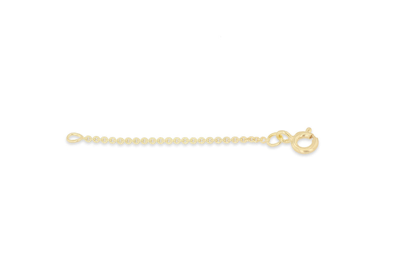 Gold Plated Sterling Silver Extension Chain for Necklaces, Pendants, Chains and Bracelets