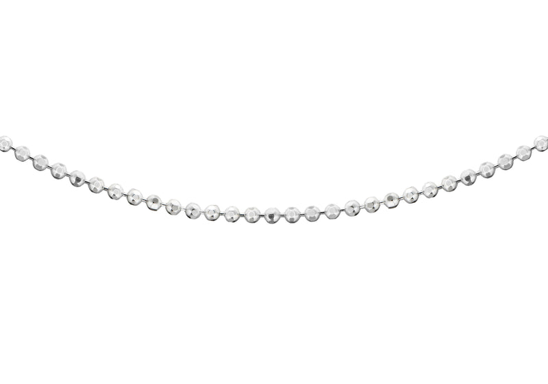 Sterling Silver Diamond Cut Ball Chain