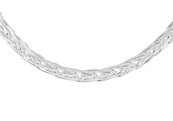 Sterling Silver Diamond Cut Spiga Chain