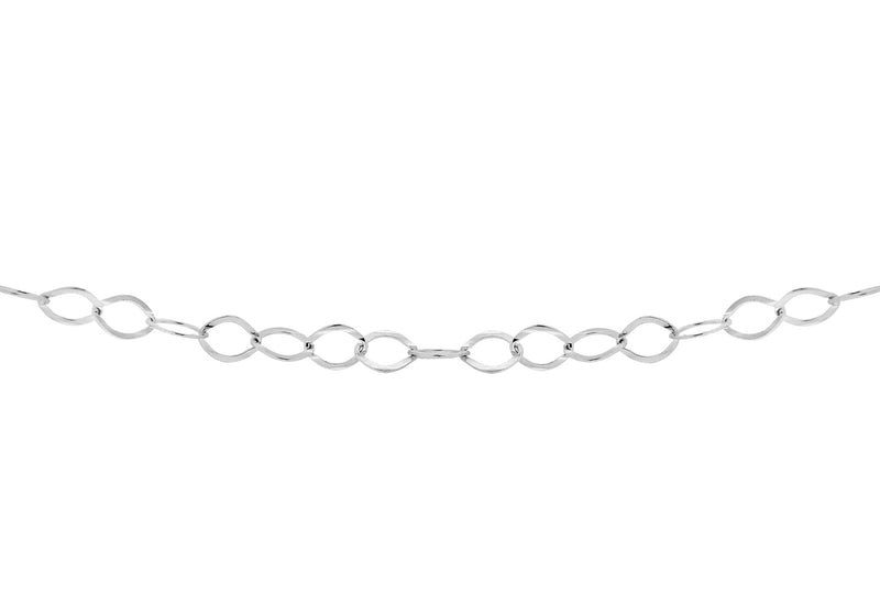 Sterling Silver 25 Diamond Cut Trace Chain 41m/16"9