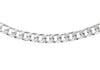 Sterling Silver 130 Diamond Cut Panza Curb Chain 46m/18"9