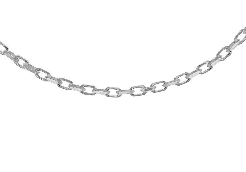 Sterling Silver 50 Diamond Cut Belcher  Chain 41m/16"9