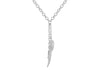 SILVER SIMPLE ANGEL WING 16+2"9