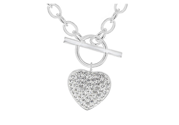 SILVER CrystalIQUE HEART BEL179