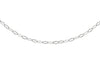 Sterling Silver Diamond Cut Flat Oval Belcher  Chain 46m/18"9