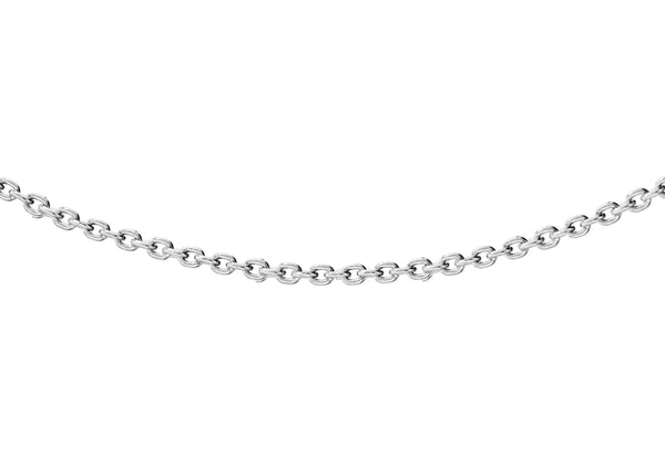 Sterling Silver Adjustable Trace Chain 30.5m/12"-35.5m/14"9