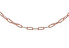 Sterling Silver 2-Tone Diamond Cut Elongated Rectangular Belcher  Chain 41m/16"9