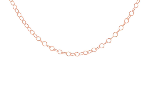 Sterling Silver Rose Gold Plated 30 Belcher  Chain 41m/16"9