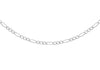 Sterling Silver 80 Diamond Cut Figaro Chain 41m/16"9