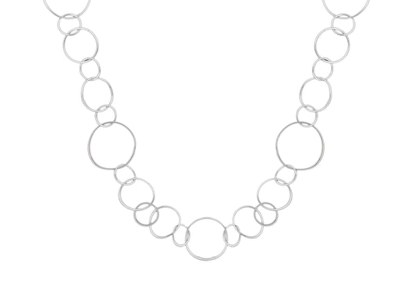 Sterling Silver Multi Circle Necklace