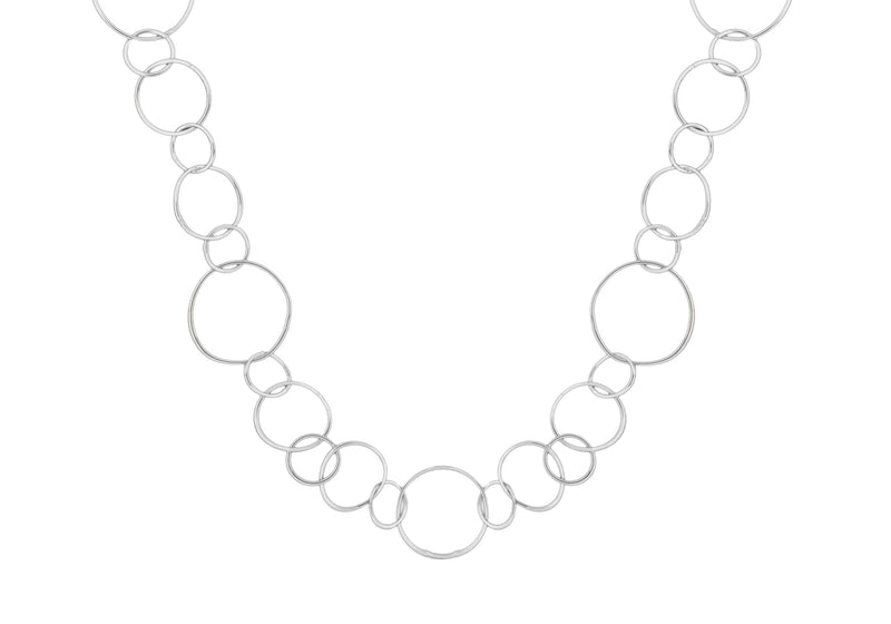 Sterling Silver Multi Circle Necklace