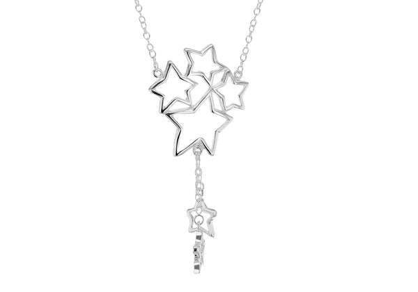 Sterling Silver Belcher  Chain and Star Necklace  41m/16"9