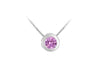 SILVER PINK Zirconia  R/OVER/BOX ADJ9