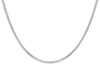 Sterling Silver Rhodium Plated Textured Herringbone Chain 46m/18"9