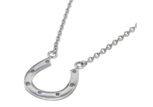 Sterling Silver Horseshoe Necklace  46m/18"9