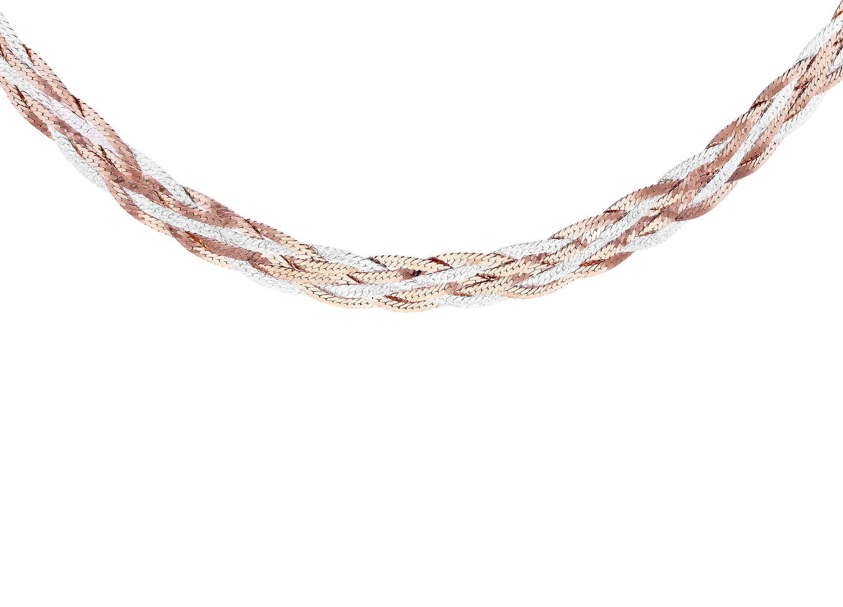Rose Gold Gold Plated Silver Rope Chain Gold Plated Sterling