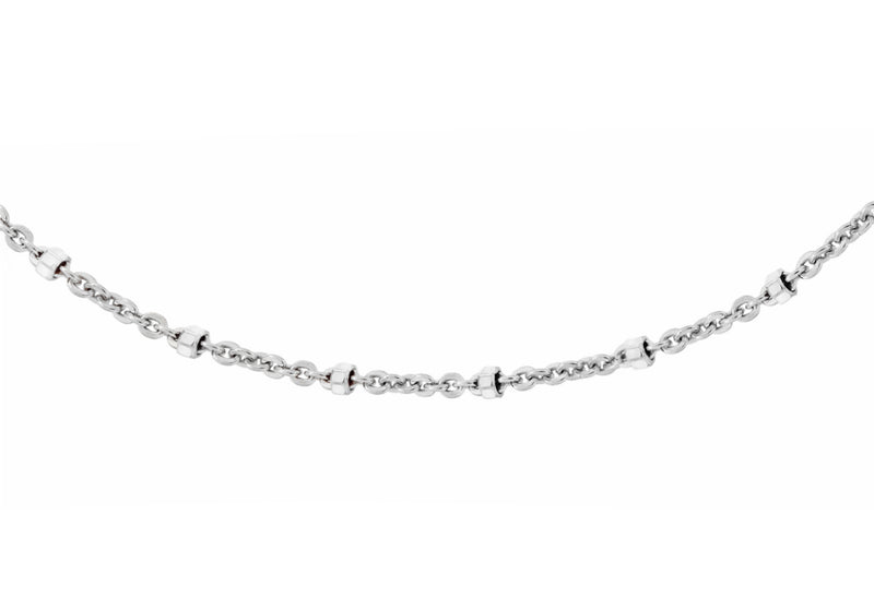 Sterling Silver Cube Trace Chain 