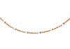 Sterling Silver 2-Tone Bugle Trace Chain 41m/16"9