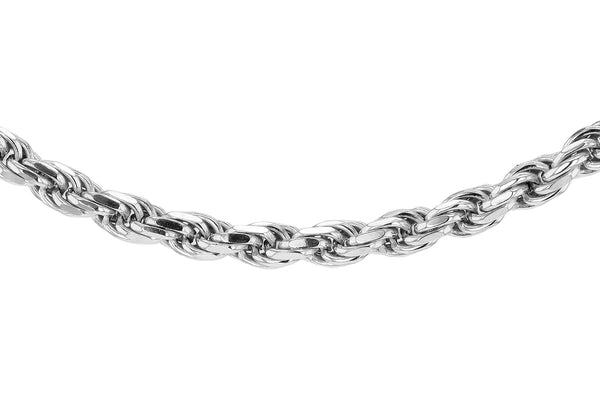 Sterling Silver Solid 100 Diamond Cut Rope Chain