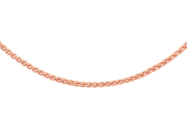 Silver Links Spiga Chain Rose Gold