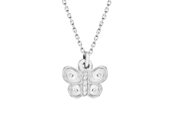Sterling Silver Butterfly Necklace  46m/18"9