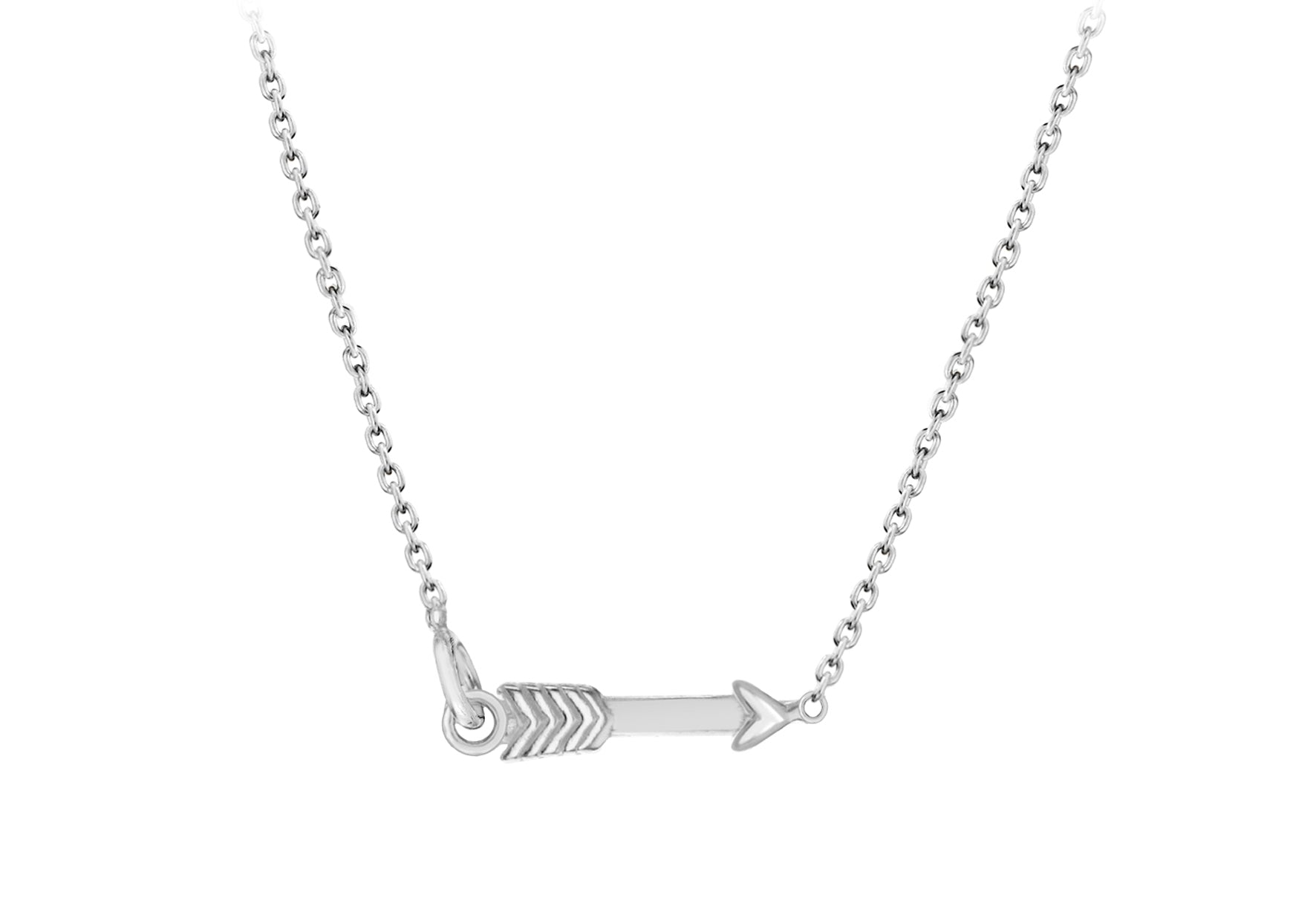 Sterling Silver Arrow Necklace  46m/18"9