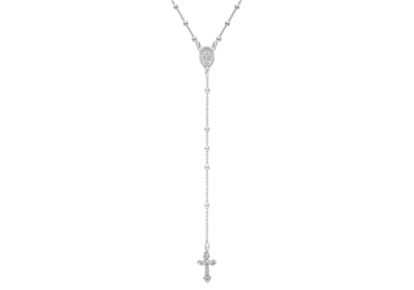 Sterling Silver Ball Rosary & lasp9