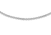 Sterling Silver Rhodium Plated Boston Link Chain 46m/18"9