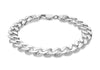 Sterling Silver 400 Curb Bracelet 23m/9"9