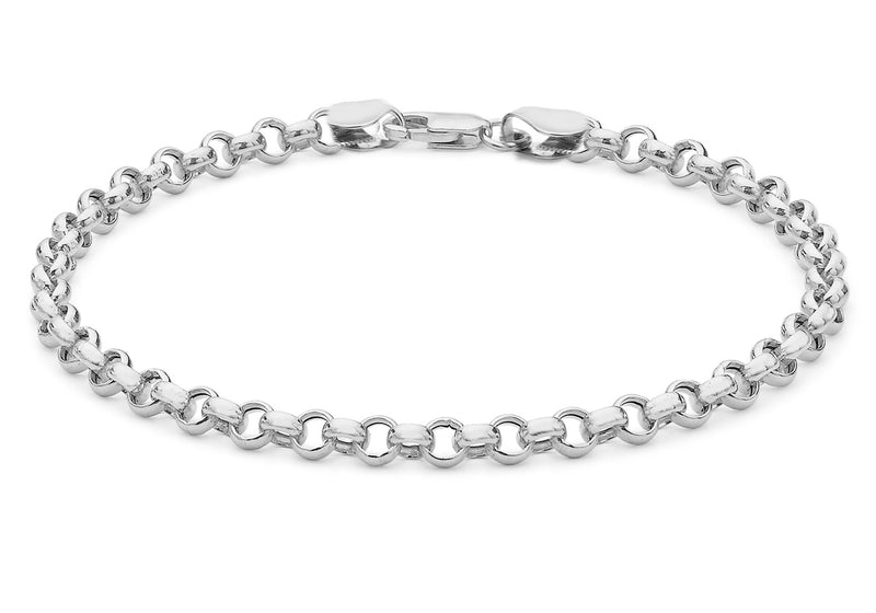 Sterling Silver Round Belcher Bracelet 19m/7.5"9