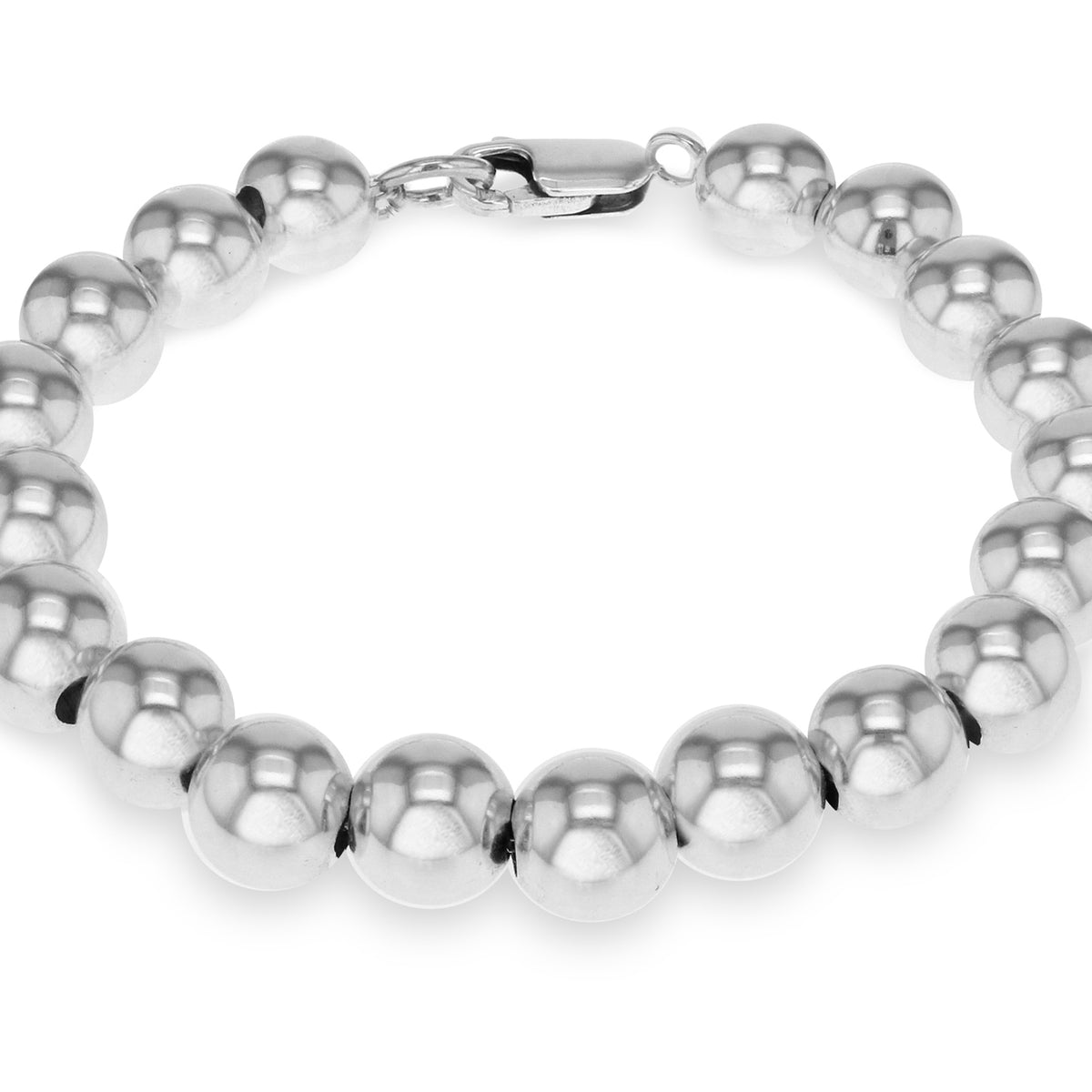 Sterling Silver Shiny Ball Bracelet