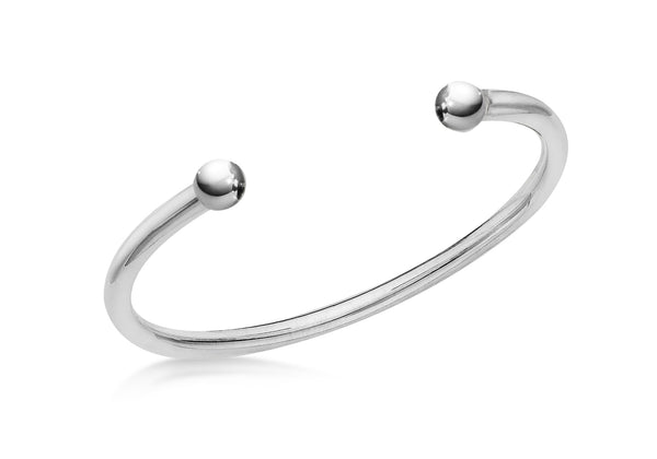 Sterling Silver Torque Bangle