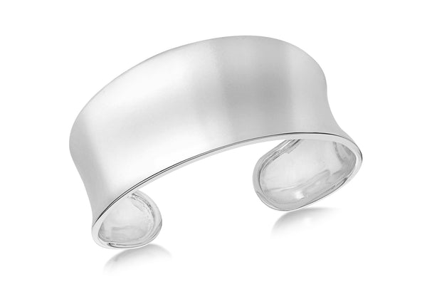 Sterling Silver 30mm onave Bangle