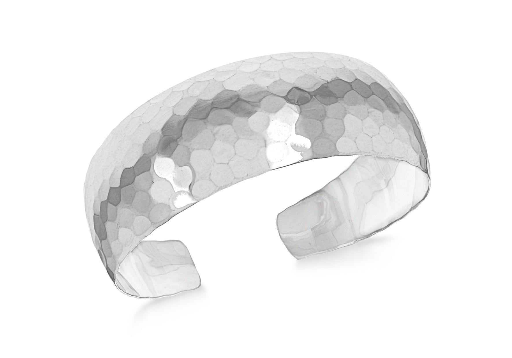 Sterling Silver Hammered Bangle