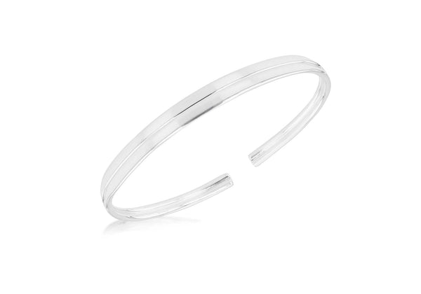 SILVER CrossOVER TORQUE Bangle