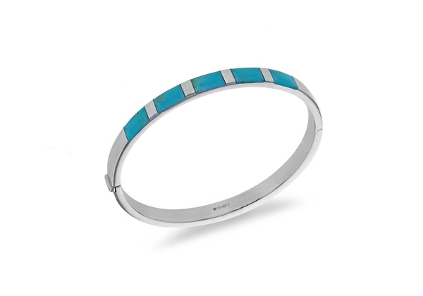 Sterling Silver Turquoise Bangle