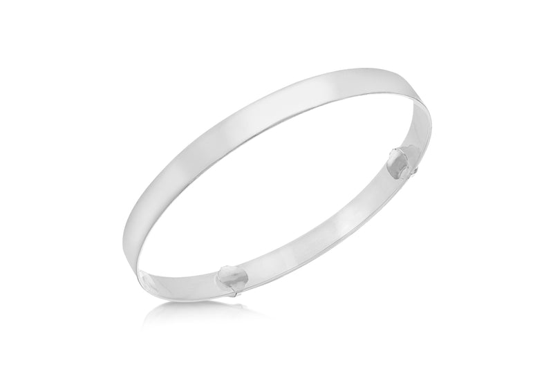 Sterling Silver Polished Baby Bangle