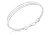 Sterling Silver 3-Ring Bangle