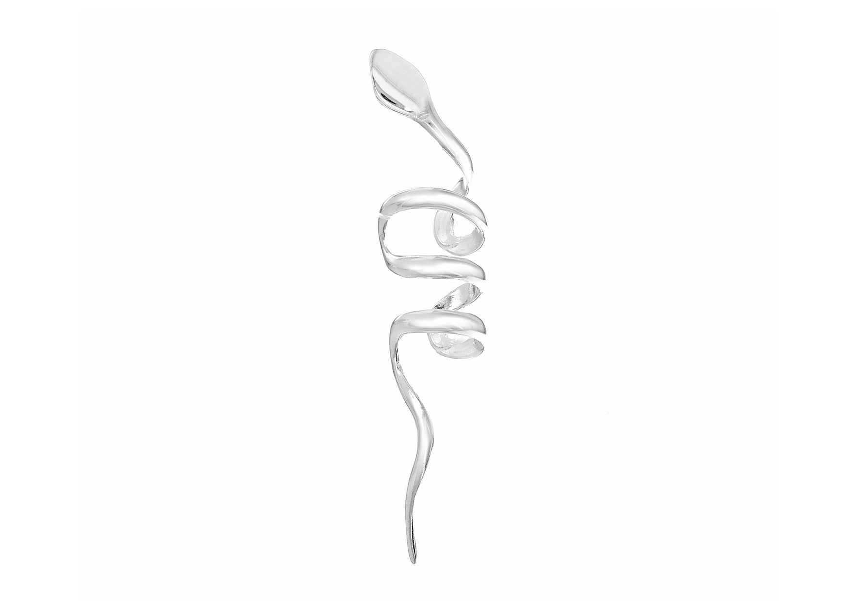 Sterling Silver Wire Snake Ear Cuff