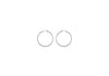 Sterling Silver 30mm Twist Diamond Cut Hoop Creole Earrings