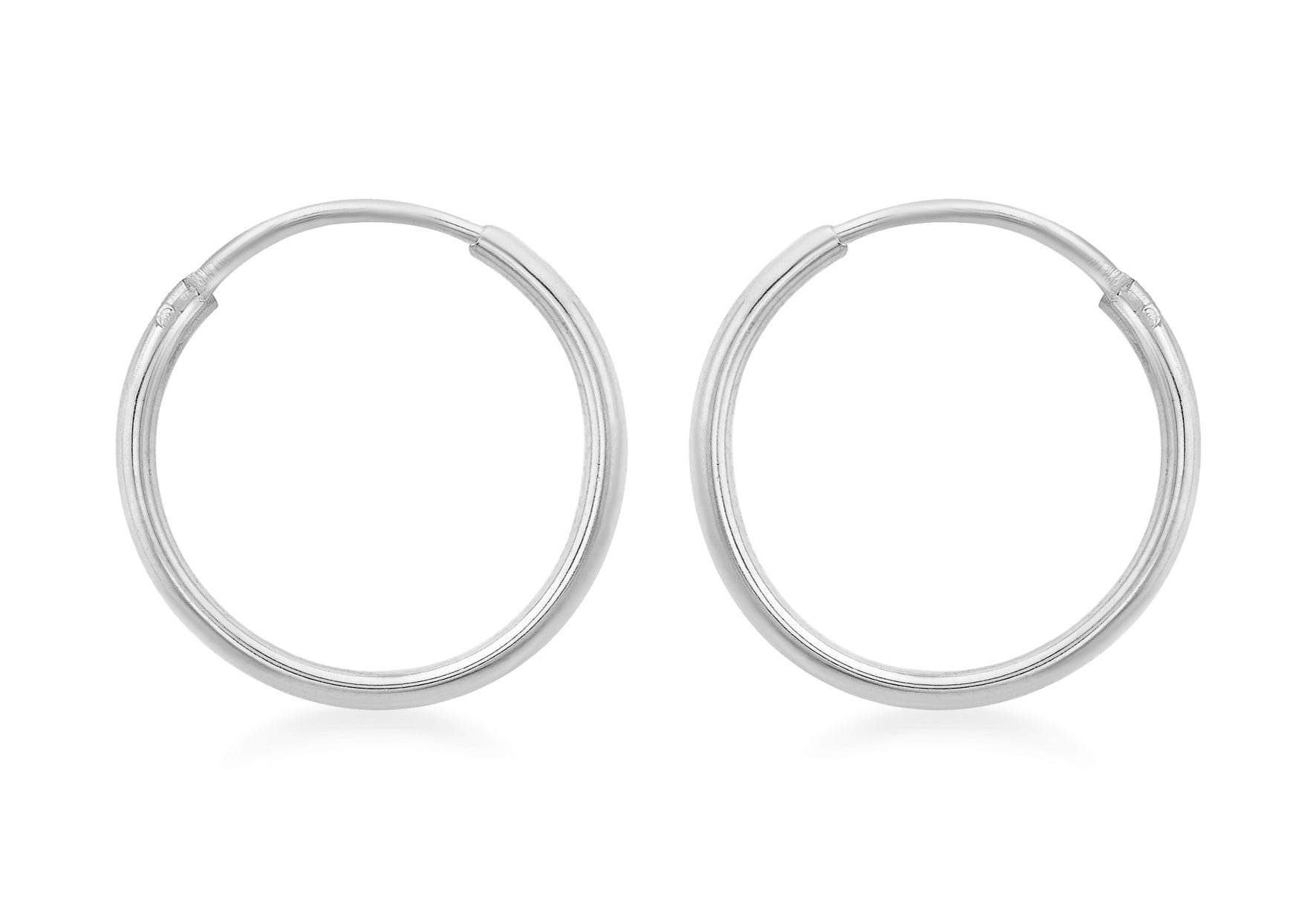 Sterling Silver 16mm Hoop Earrings