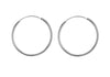 Sterling Silver 30mm Endless Hoop Earrings