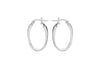 Sterling Silver Slight Twist Creole Earrings