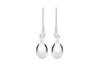 Sterling Silver 6mm x 28mm Blub Drop Earrings