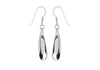 Sterling Silver 6.8mm x 43mm Teardrop Earrings