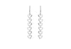 Sterling Silver 8.5mm x 67mm Open-Heart Drop Earrings