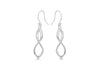 SILVER FIG OF 8 DROP EARRing
